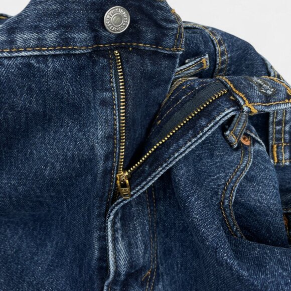 Levi's 505 Men's Straight Leg Blue Denim Jeans Mid-Rise Regular Fit 38x32 - Picture 11 of 16